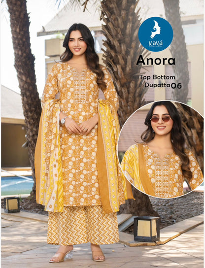 Anora Kaya Readymade Cotton Pant Suits Manufacturer India