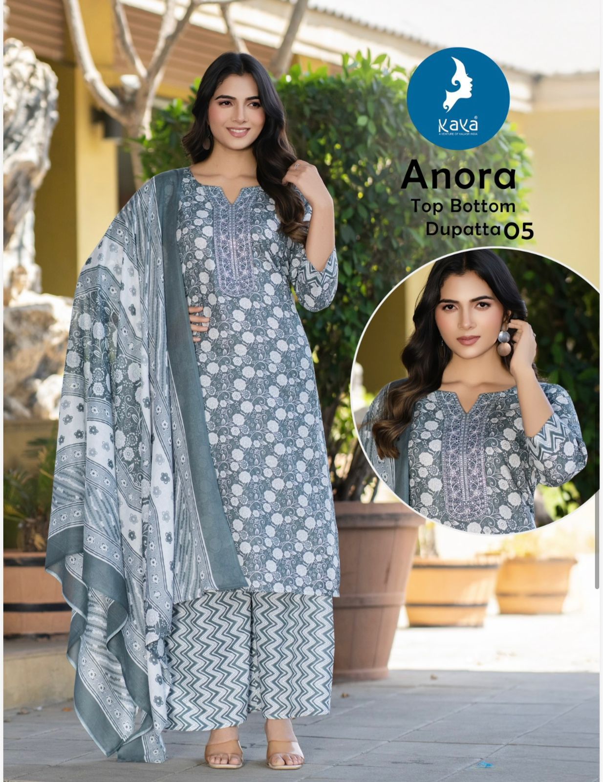 Anora Kaya Readymade Cotton Pant Suits Manufacturer India