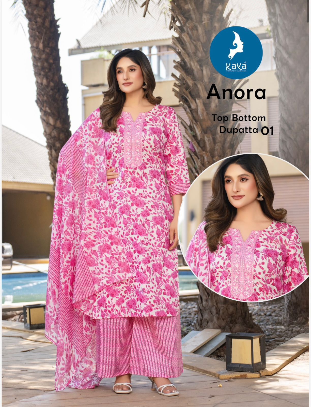 Anora Kaya Readymade Cotton Pant Suits Manufacturer India