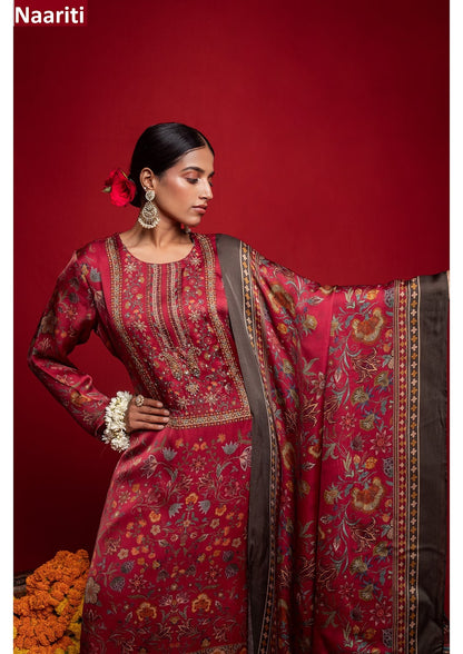 Anouk Naariti Organza Satin Pant Style Suits Wholesaler