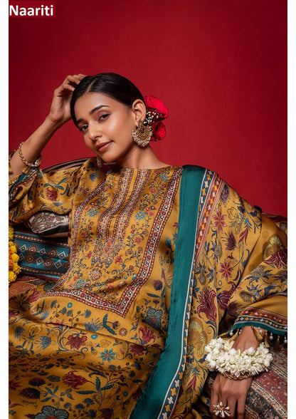 Anouk Naariti Organza Satin Pant Style Suits Wholesaler