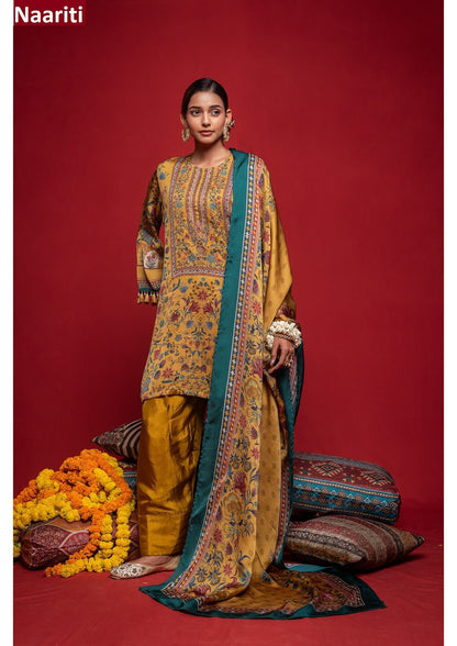 Anouk Naariti Organza Satin Pant Style Suits Wholesaler