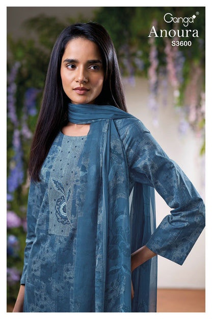 Anoura 3600 Ganga Premium Cotton Plazzo Style Suits Manufacturer