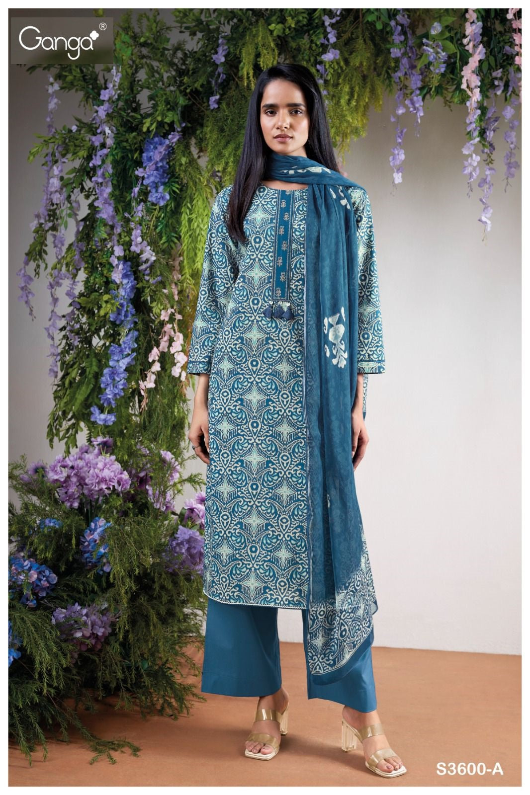 Anoura 3600 Ganga Premium Cotton Plazzo Style Suits Manufacturer