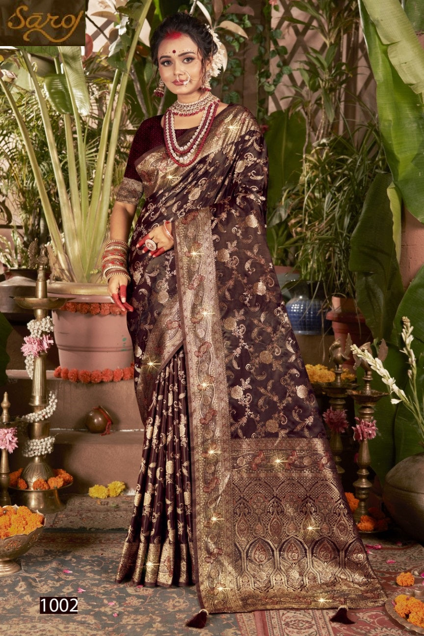 Anshika Satin Saroski Vol 2 Saroj Silk Sarees Supplier