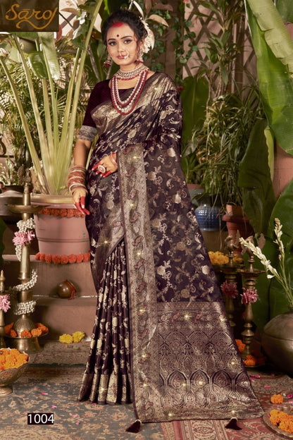 Anshika Satin Saroski Vol 2 Saroj Silk Sarees Supplier