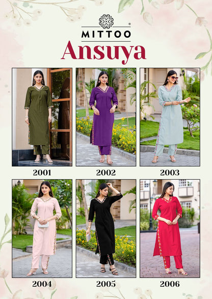 Ansuya Mittoo Gadwal Kurti Pant Set Supplier India