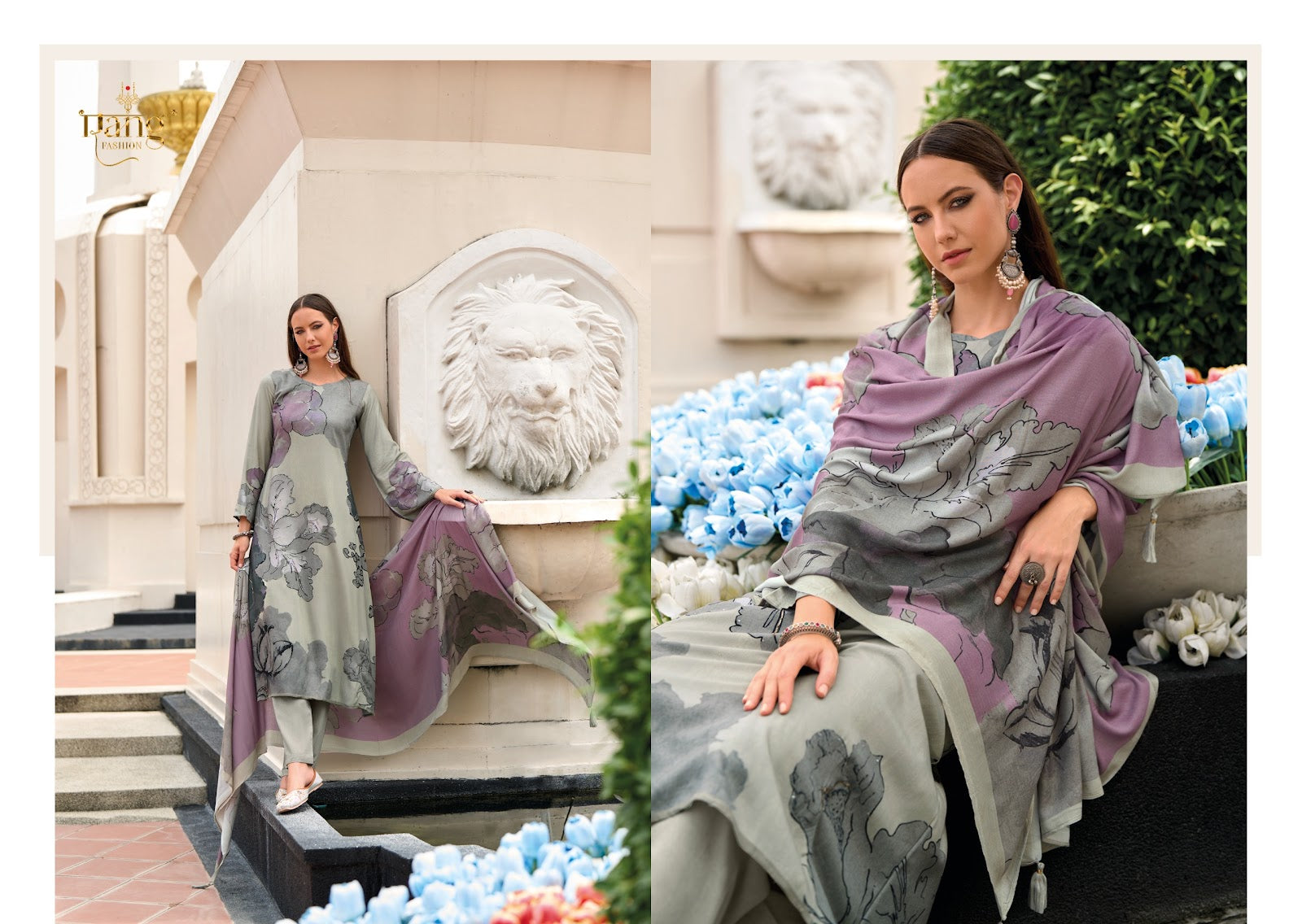 Antara Rang Wool Pashmina Suits Supplier Ahmedabad