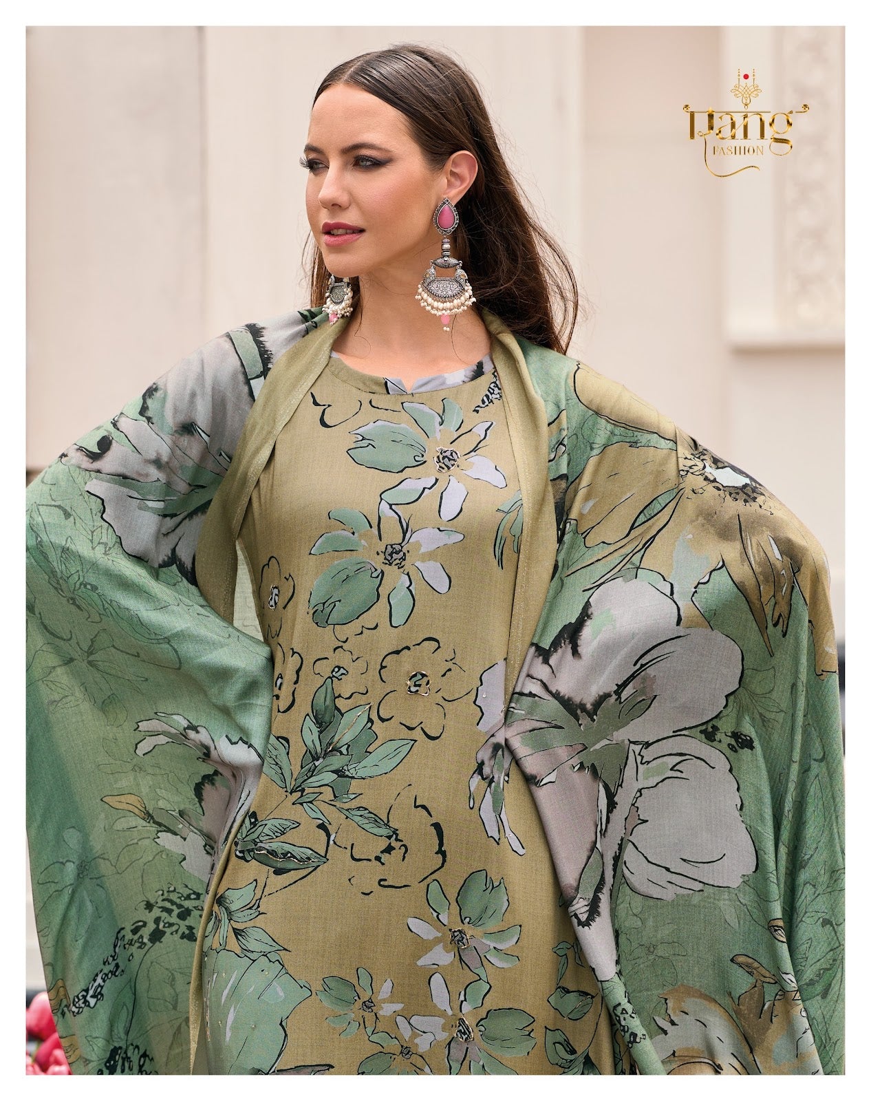 Antara Rang Wool Pashmina Suits Supplier Ahmedabad