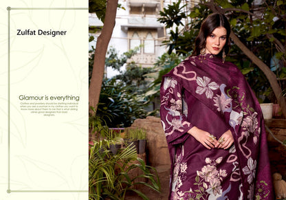 Antara Zulfat Designer Karachi Pashmina Salwar Suits Supplier India