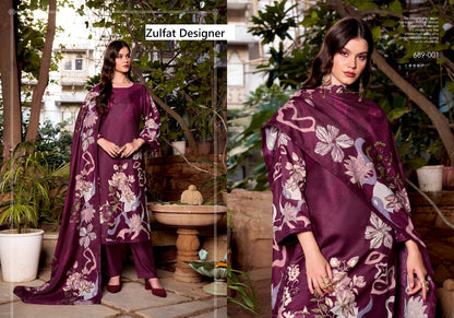 Antara Zulfat Designer Karachi Pashmina Salwar Suits Supplier India
