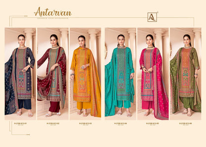 Antarvan Alok Viscose Karachi Pashmina Salwar Suits Exporter Ahmedabad