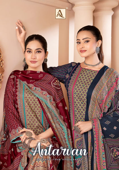 Antarvan Alok Viscose Karachi Pashmina Salwar Suits Exporter Ahmedabad