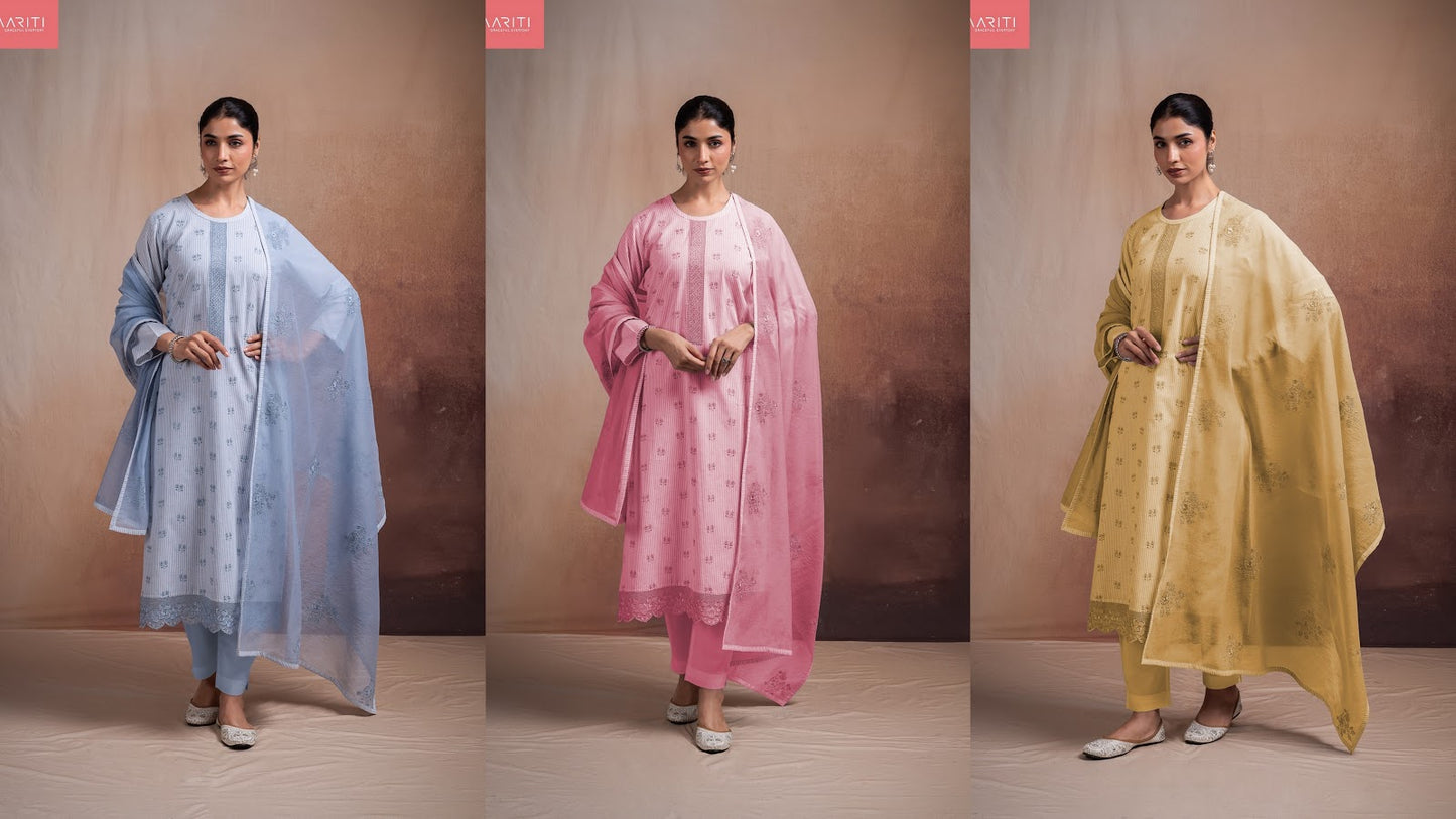 Antiq 3 Naariti Cotton Pant Style Suits Manufacturer India