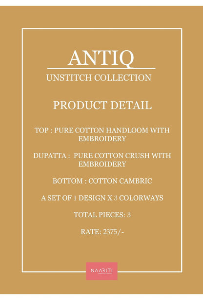 Antiq Naariti Handloom Pant Style Suits Exporter