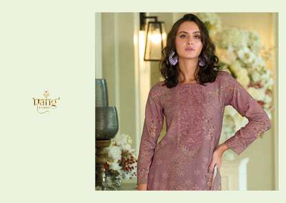Antique Rang Fashion Muslin Pant Style Suits Wholesaler