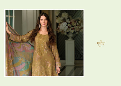 Antique Rang Fashion Muslin Pant Style Suits Wholesaler