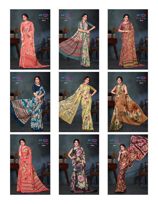Antique Royal Vol 13 Vipul Satin Sarees Exporter Ahmedabad