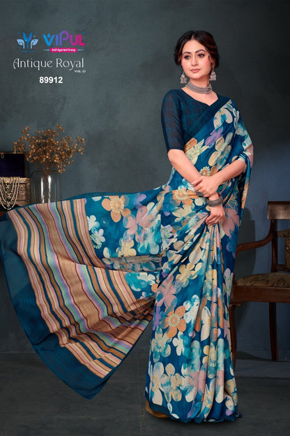 Antique Royal Vol 13 Vipul Satin Sarees Exporter Ahmedabad