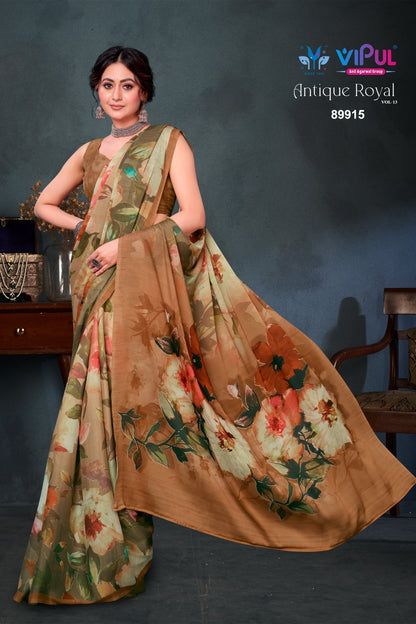 Antique Royal Vol 13 Vipul Satin Sarees Exporter Ahmedabad