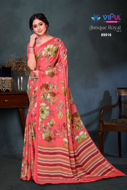 Antique Royal Vol 13 Vipul Satin Sarees Exporter Ahmedabad