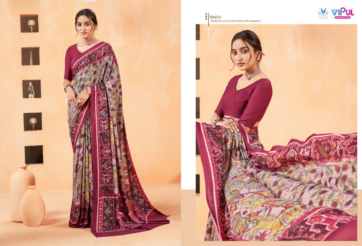 Antique Royal Vol 14 Vipul Georgette Sarees Wholesaler Gujarat