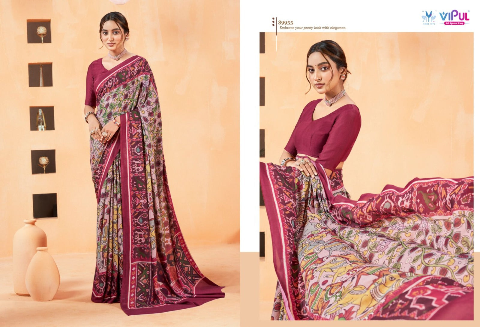 Antique Royal Vol 14 Vipul Georgette Sarees Wholesaler Gujarat