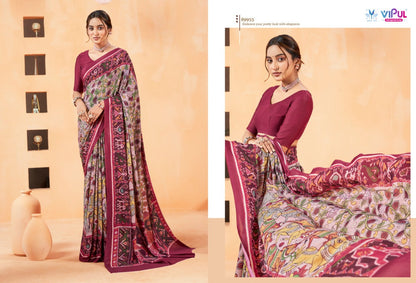 Antique Royal Vol 14 Vipul Georgette Sarees Wholesaler Gujarat