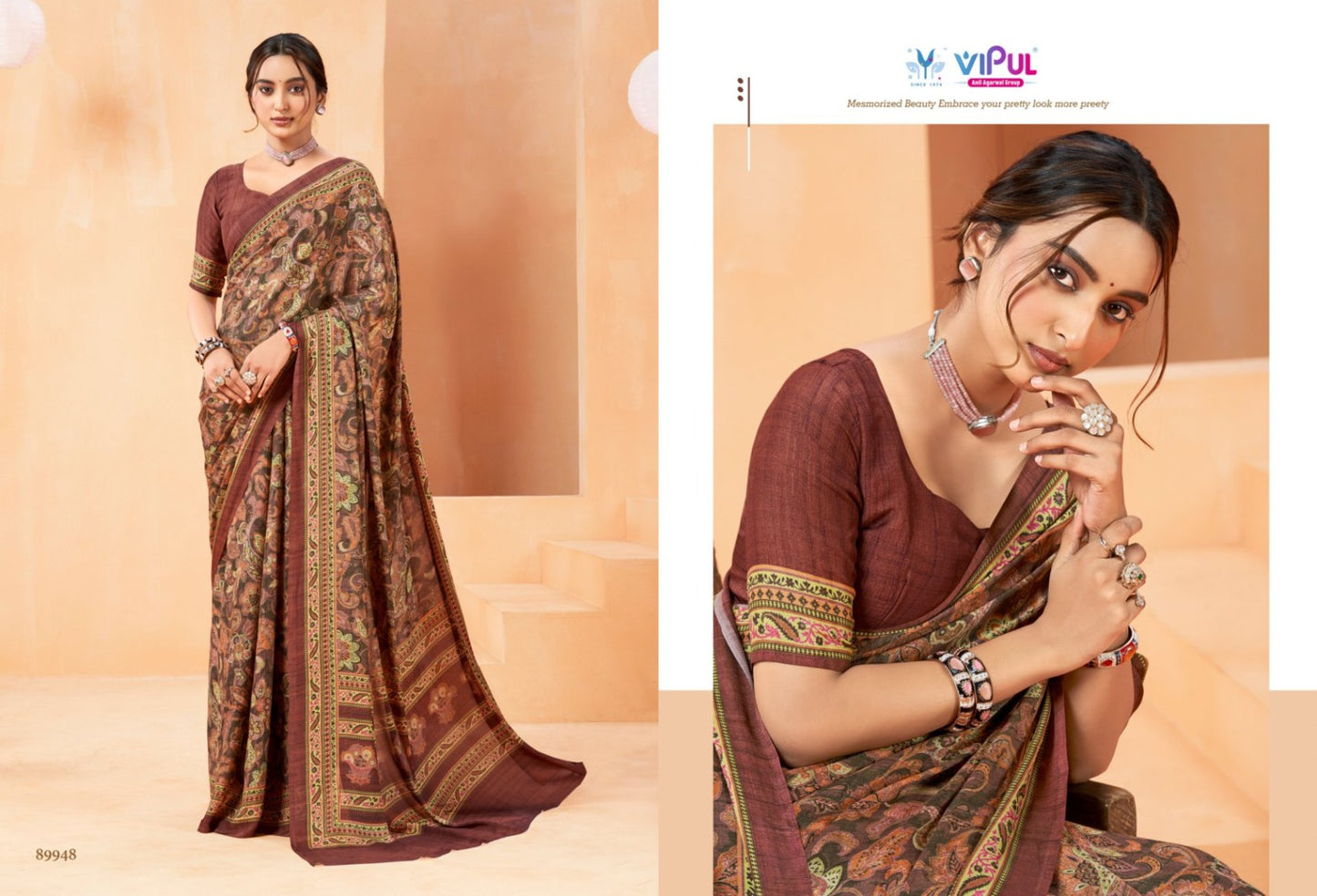 Antique Royal Vol 14 Vipul Georgette Sarees Wholesaler Gujarat