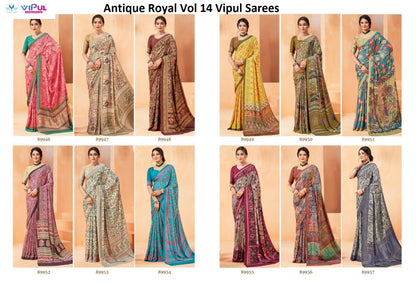 Antique Royal Vol 14 Vipul Georgette Sarees Wholesaler Gujarat