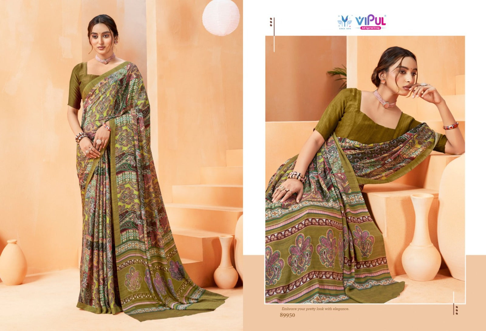 Antique Royal Vol 14 Vipul Georgette Sarees Wholesaler Gujarat