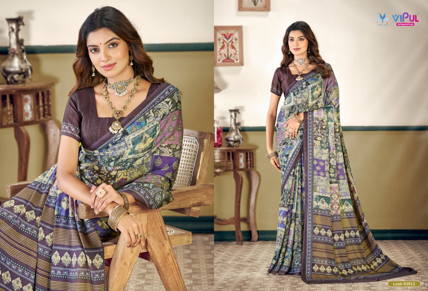 Antique Royal Vol 27 Vipul Soft Silk Sarees Supplier