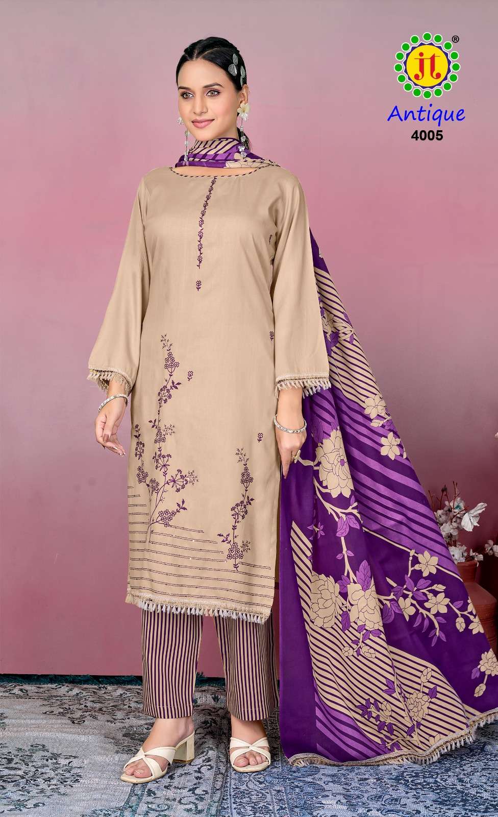 Antique Vol 4 Jt Rayon Pant Style Suits Wholesaler India