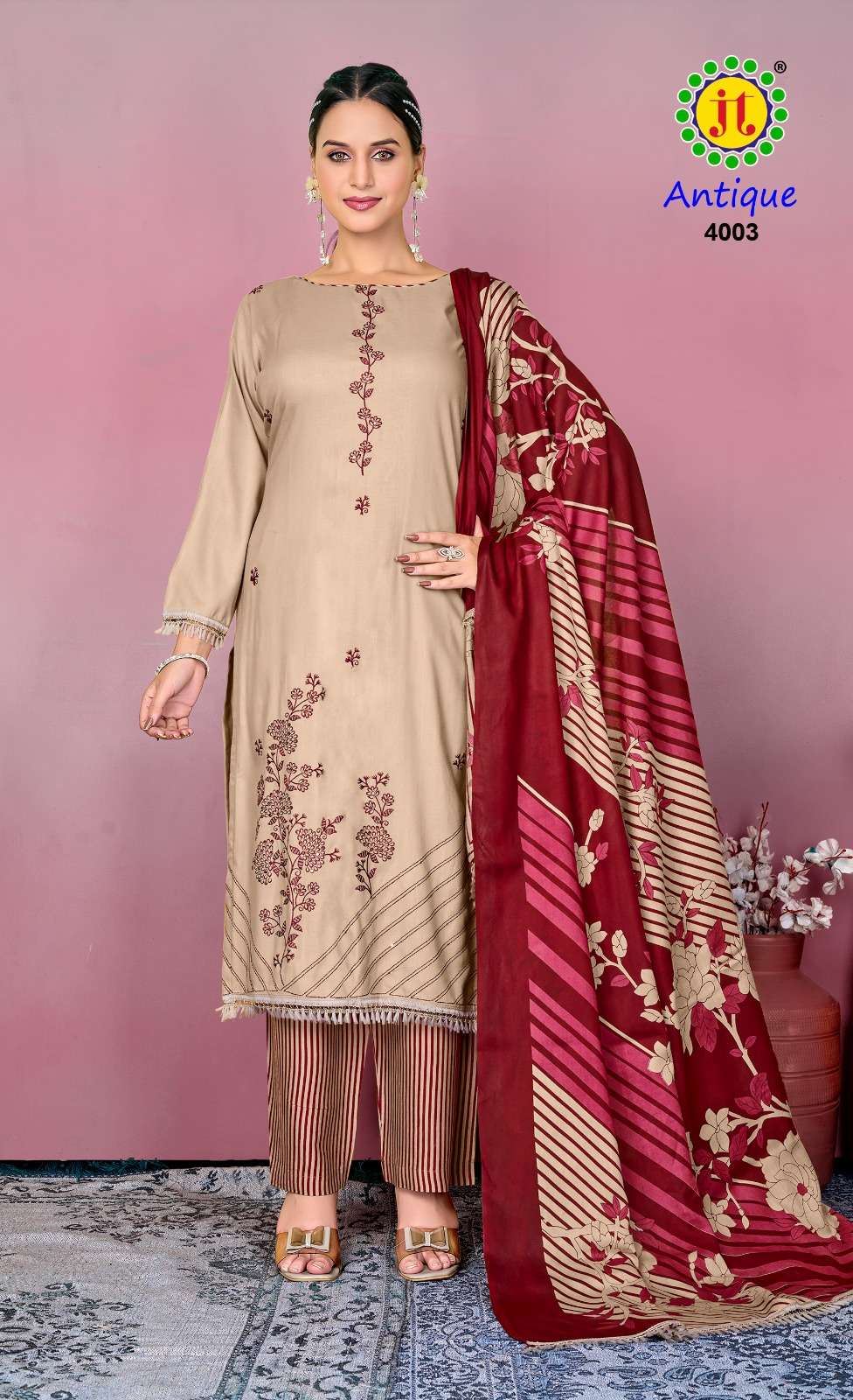 Antique Vol 4 Jt Rayon Pant Style Suits Wholesaler India