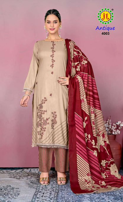 Antique Vol 4 Jt Rayon Pant Style Suits Wholesaler India