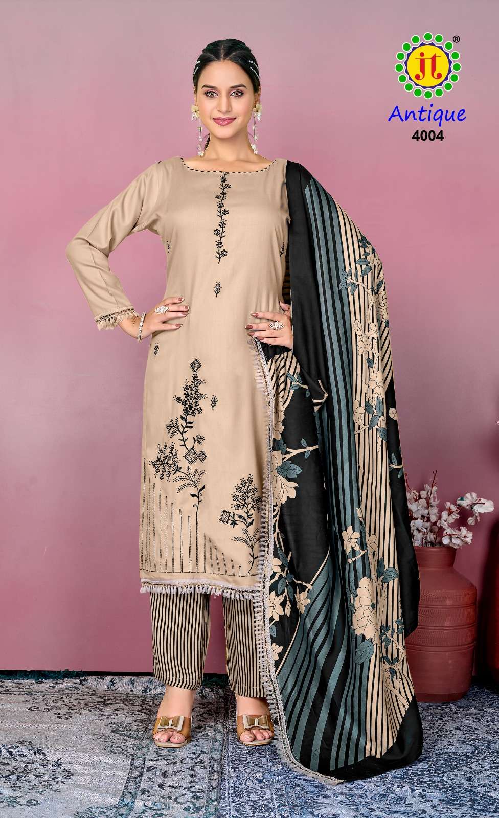 Antique Vol 4 Jt Rayon Pant Style Suits Wholesaler India