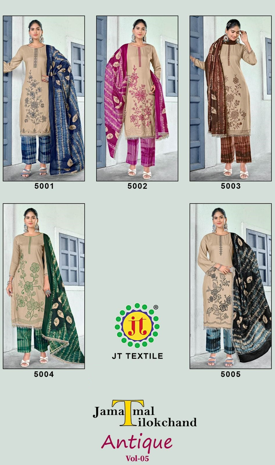 Antique Vol 5 Jt Rayon Pant Style Suits Supplier Gujarat