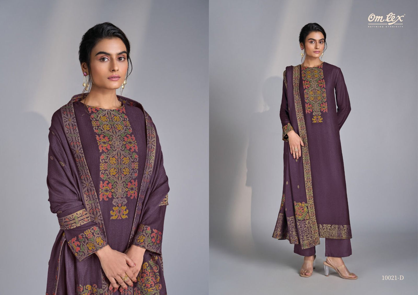 Antonella Omtex Pashmina Suits Exporter Gujarat