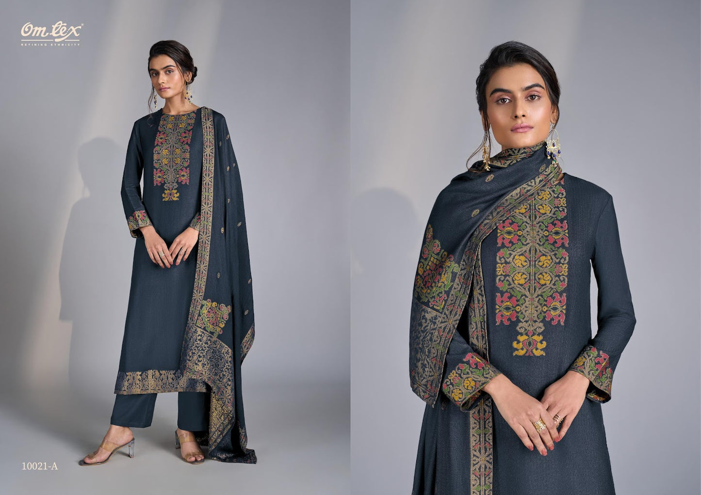 Antonella Omtex Pashmina Suits Exporter Gujarat