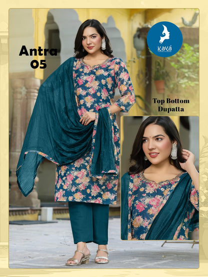 Antra Kaya Readymade Pant Style Suits Exporter India