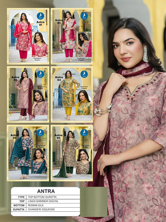 Antra Kaya Readymade Pant Style Suits Exporter India