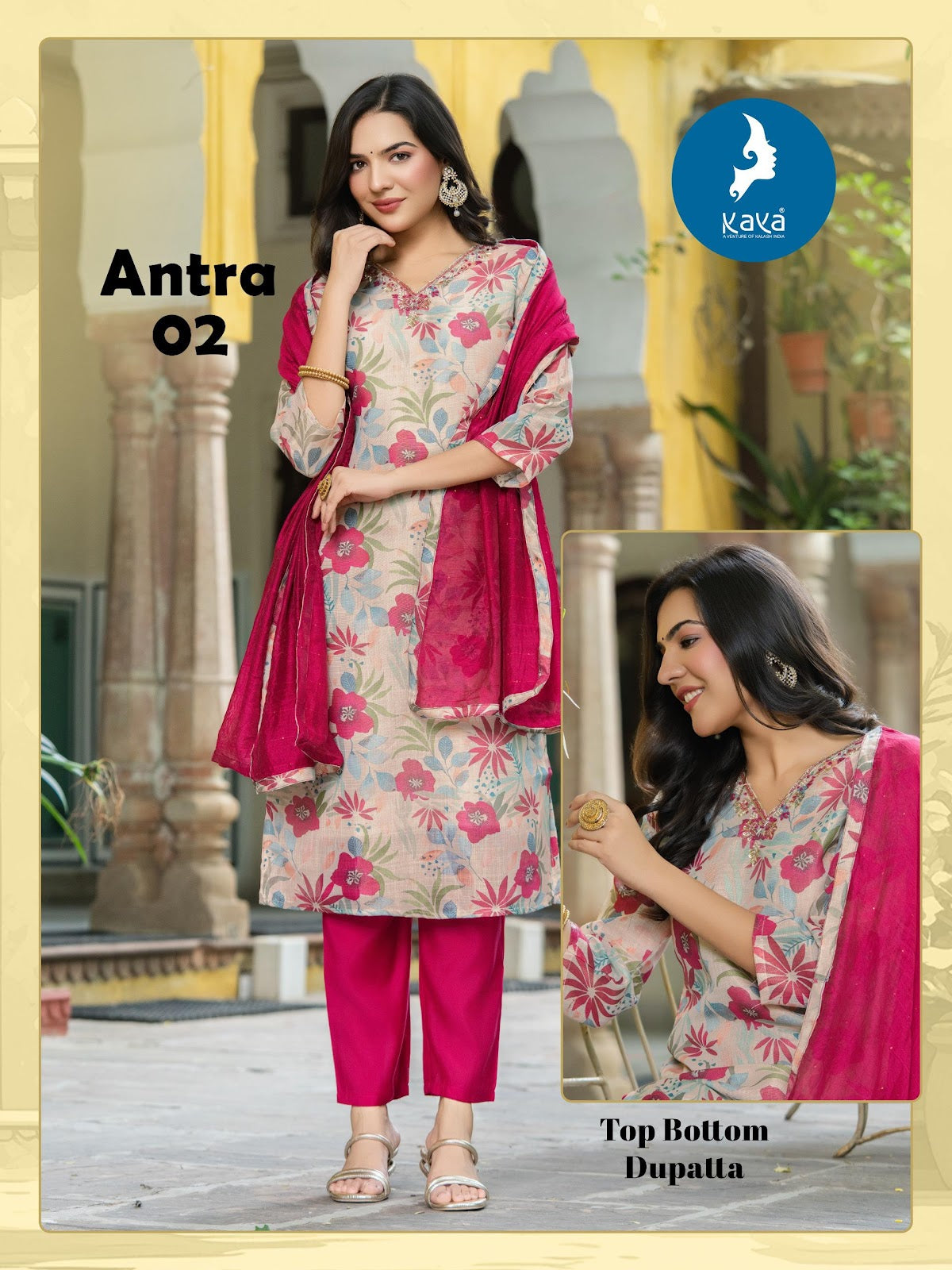 Antra Kaya Readymade Pant Style Suits Exporter India