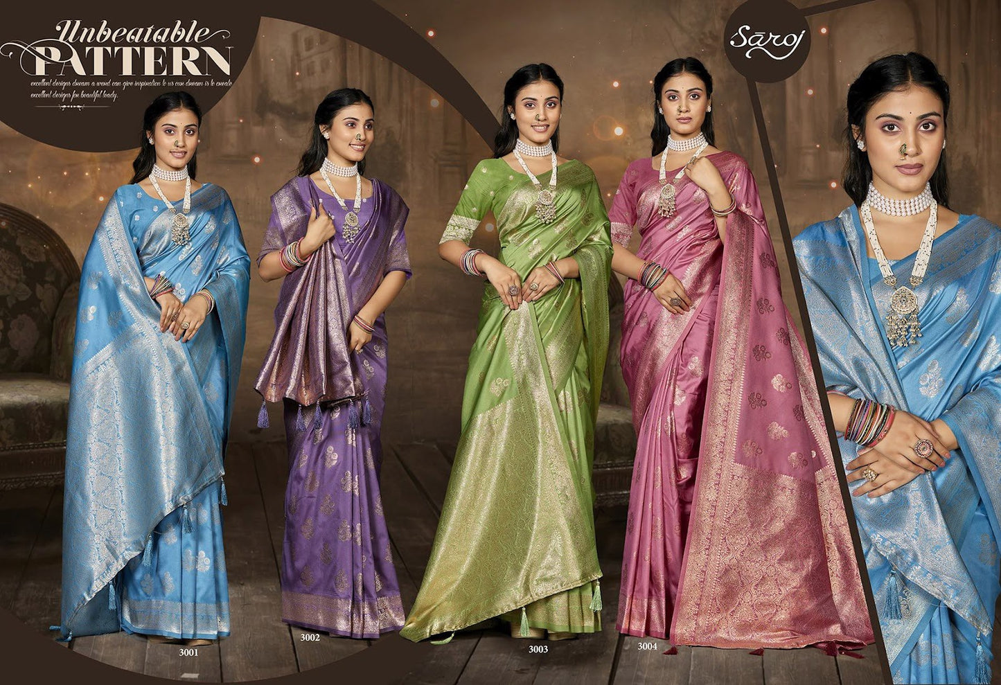 Antra Silk Vol 3 Saroj Sarees Supplier Gujarat