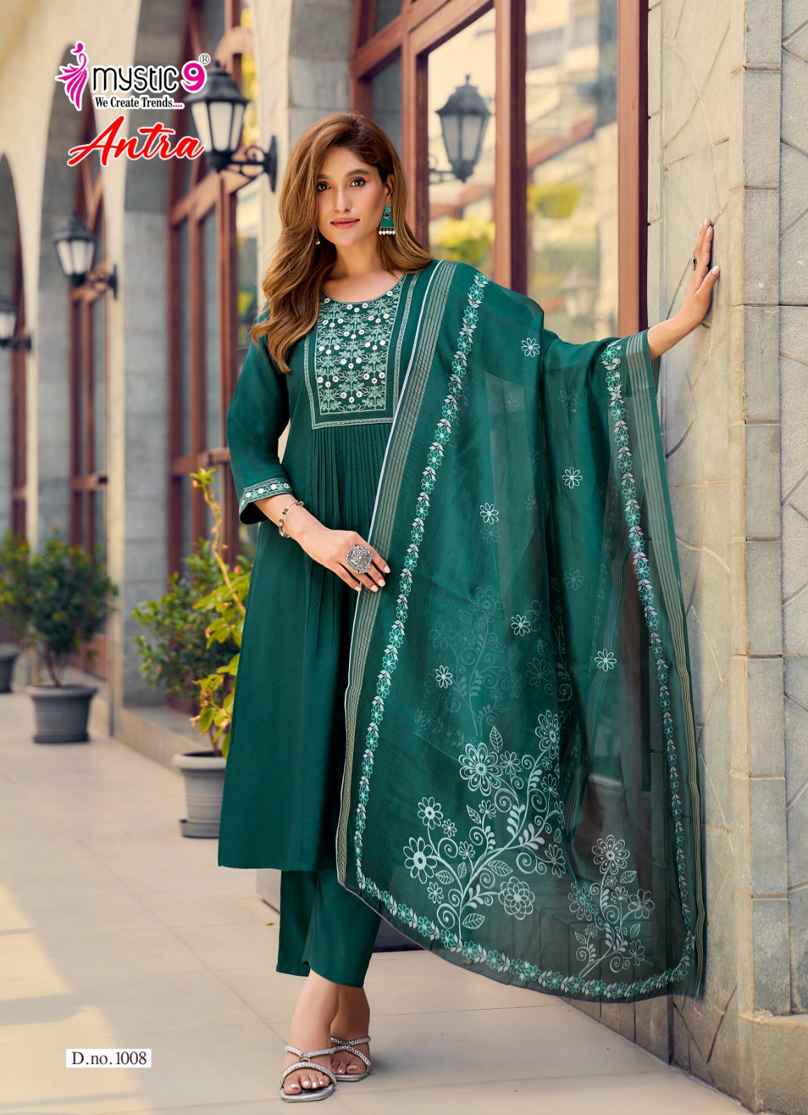 Antra Vol 1 Mystic 9 Vertican Readymade Pant Style Suits Manufacturer India