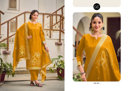 Anuja Vol 2 Belliza Designer Studio Silk Jacquard Karachi Salwar Suits Wholesale