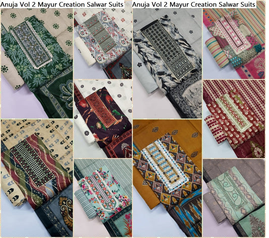 Anuja Vol 2 Mayur Creation Cotton Salwar Suits Exporter India