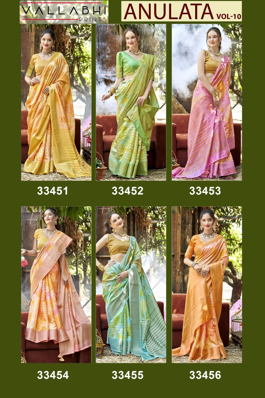 Anulata Vol 10 Vallabhi Prints Dola Silk Sarees Wholesale Price