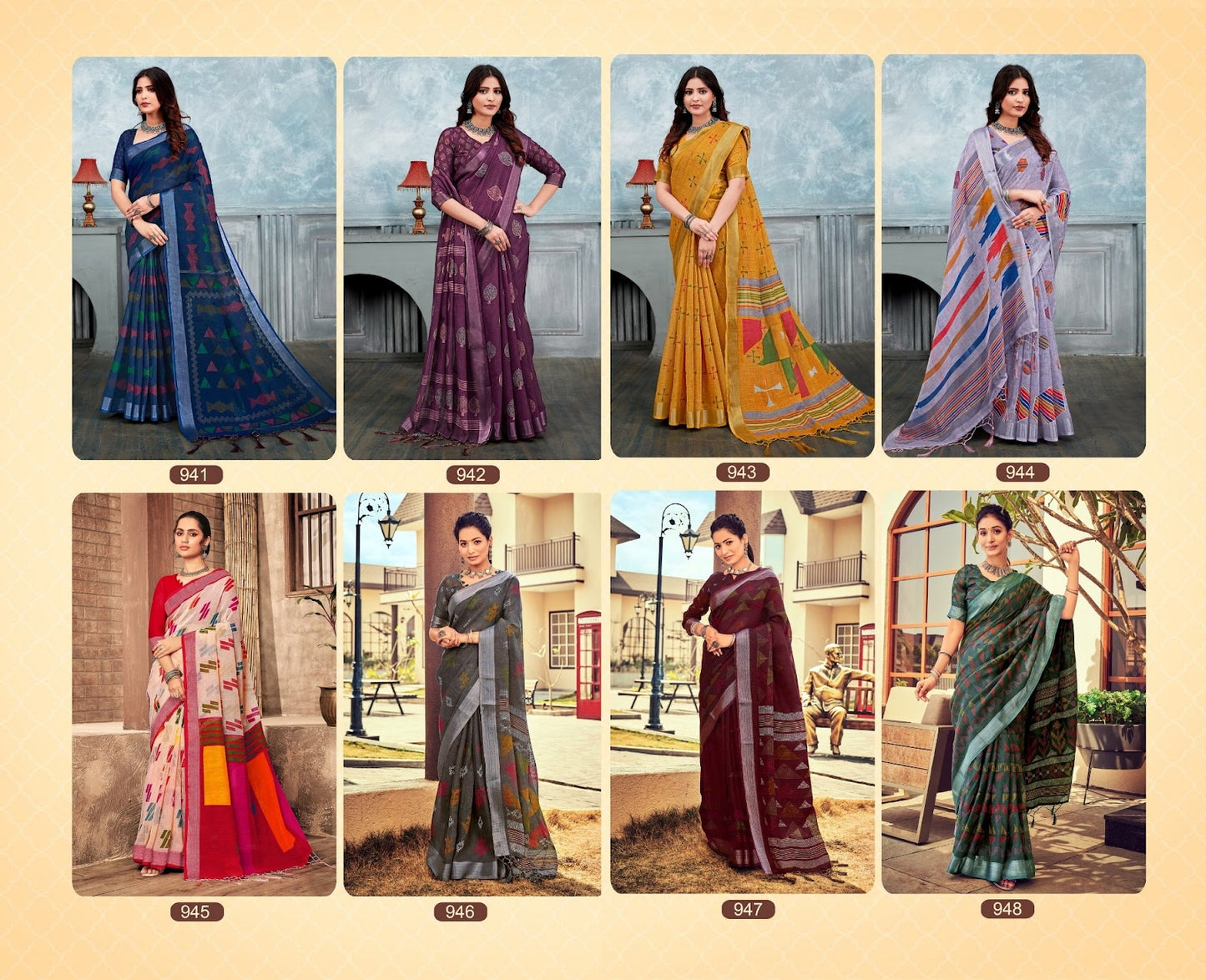 Anupama Vol 5 Stylewell Linen Sarees Wholesale Price