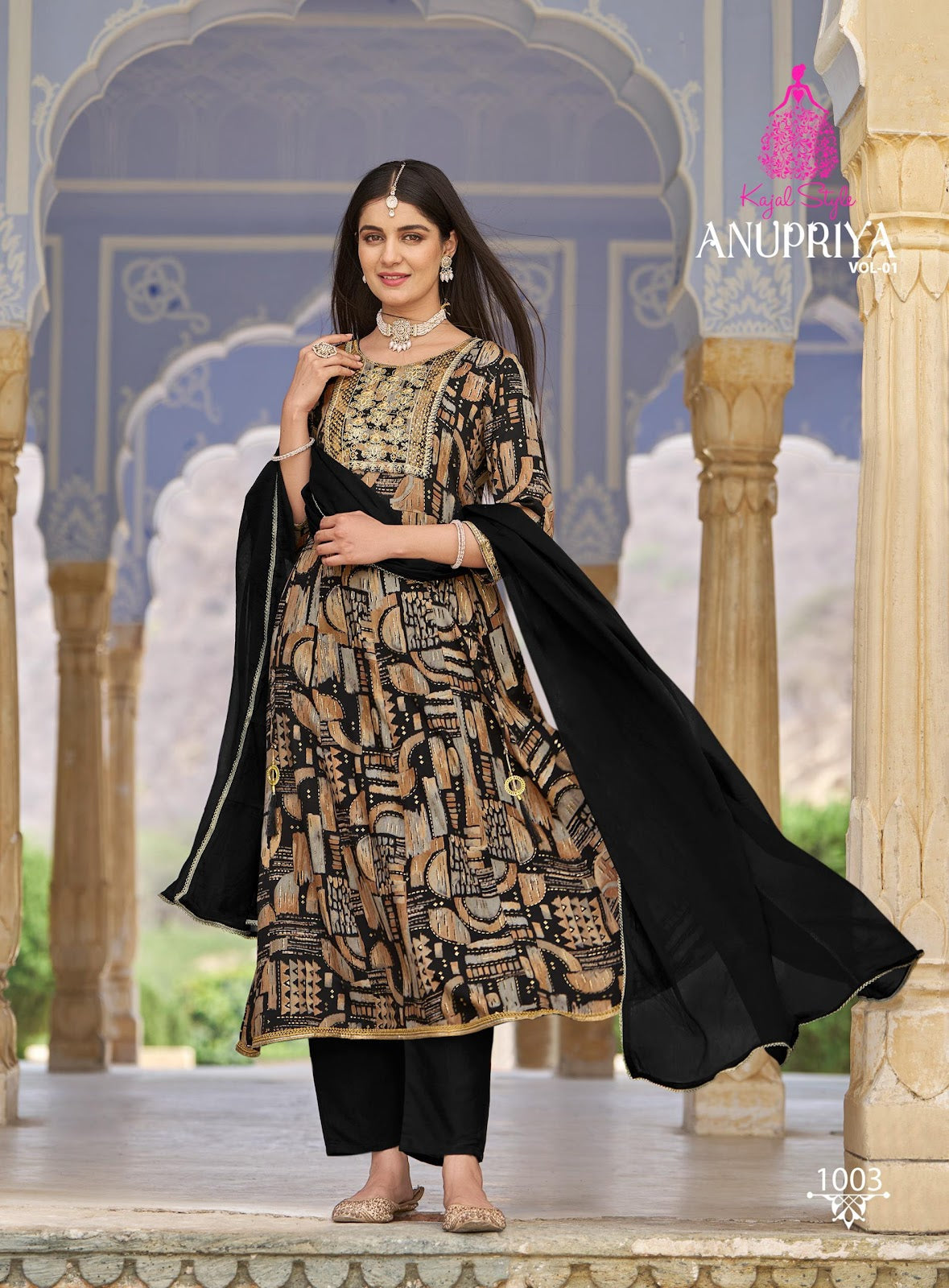 Anupriya Vol 1 Kajal Style Heavy Rayon Pant Style Suits Wholesaler