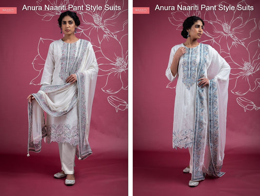 Anura Naariti Linen Pant Style Suits Manufacturer India